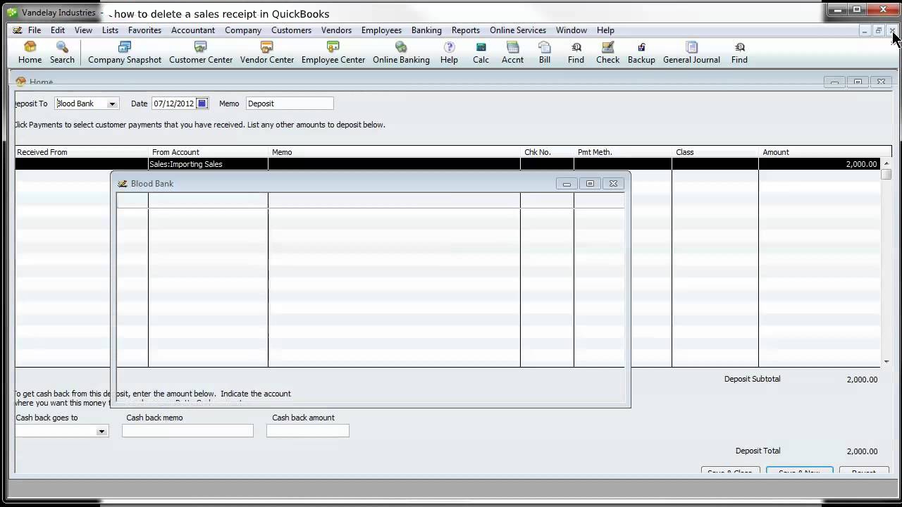 How to Delete Point of Sale Receipts in QuickBooks