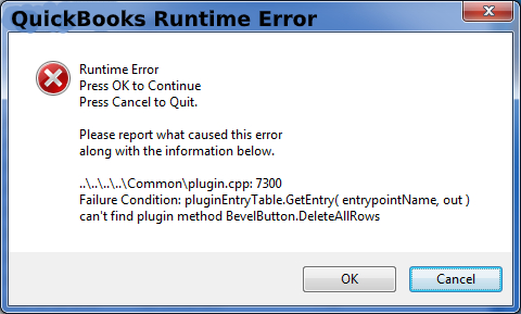 Fix QuickBooks Runtime Error