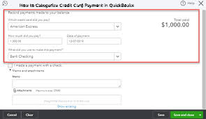 How to Categorize Credit Card Payment in QuickBooks