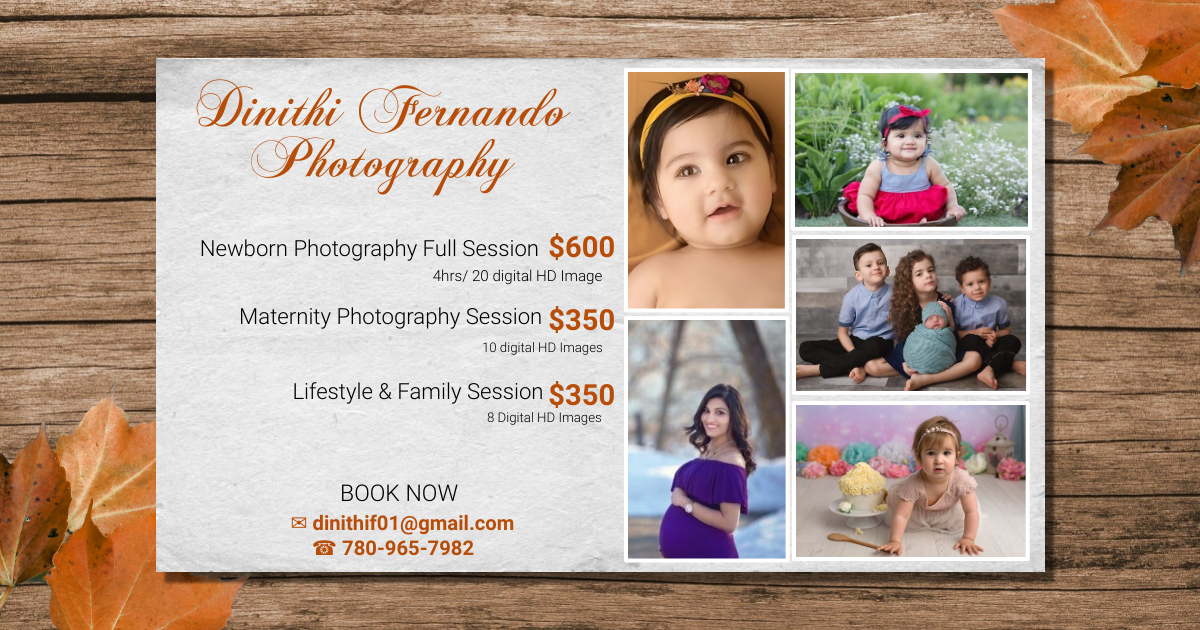Dinithi Fernando Photography Studio in Edmonton