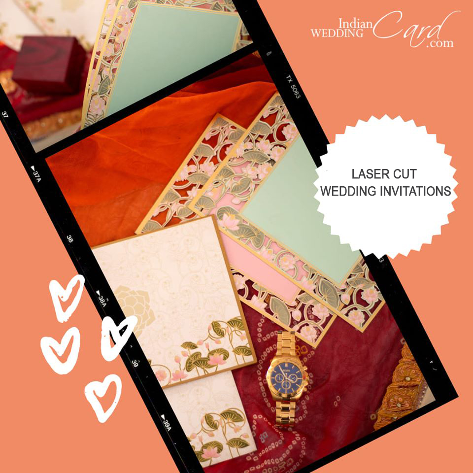 Laser Cut Wedding Invitation Cards