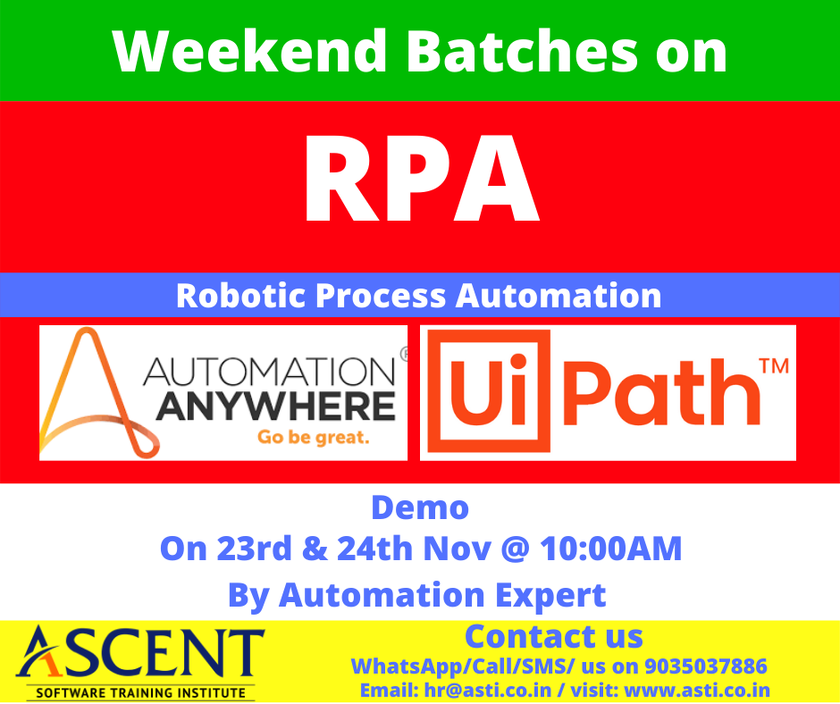 RPA-Automation Anywhere Training in Bangalore BTM Layout
