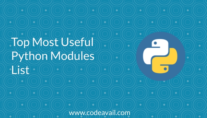 Top Most Useful Python Modules List