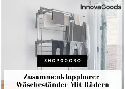 Innova Goods Collapsible Clothes Rack With Wheels