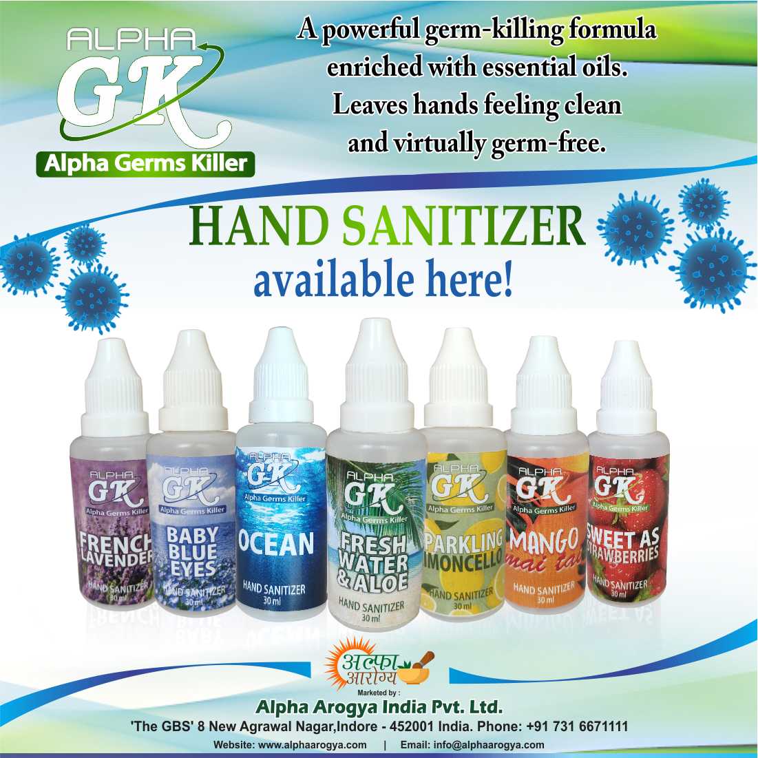 COVID-19 Alpha GK Hand Sanitizer Gel Benfits