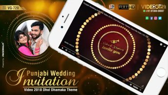 Punjabi wedding Invitation Video