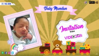 Birthday invitation video