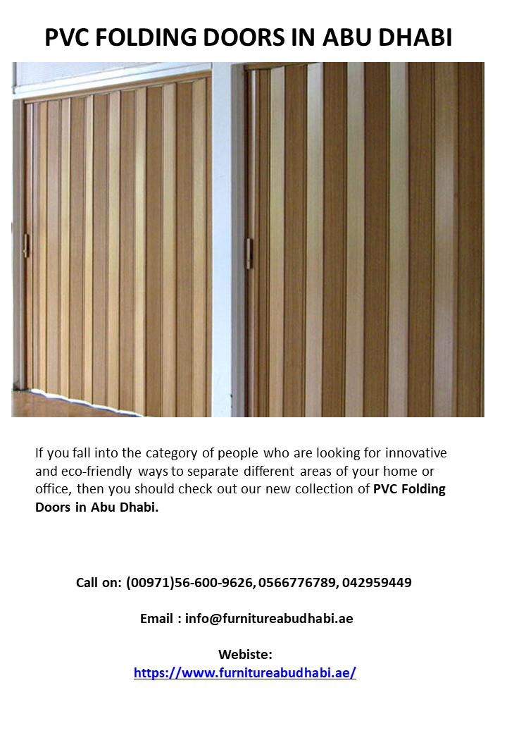 PVC FOLDING DOORS IN ABU DHABI