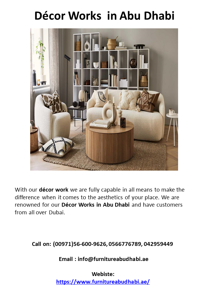 Décor Works  in Abu Dhabi