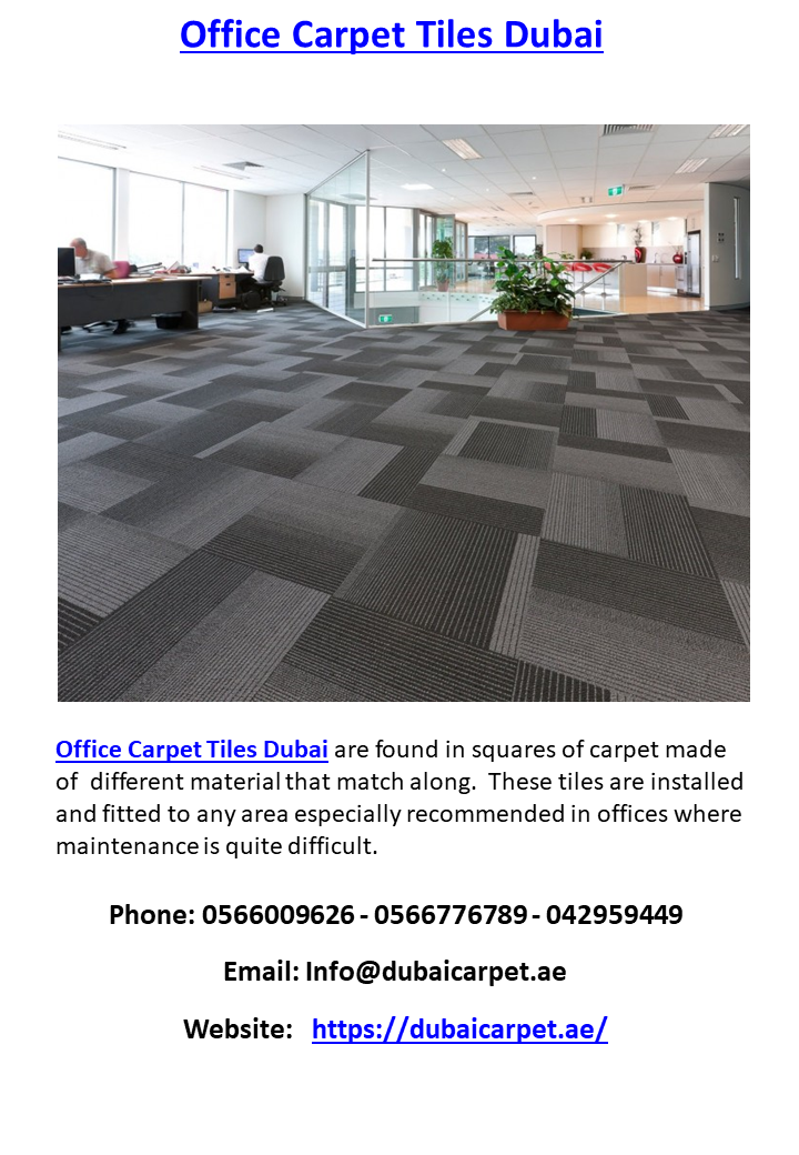 Office Carpet Tiles Dubai