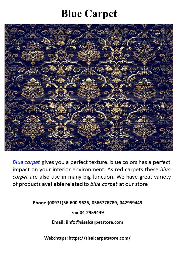 Blue Carpets in Dubai