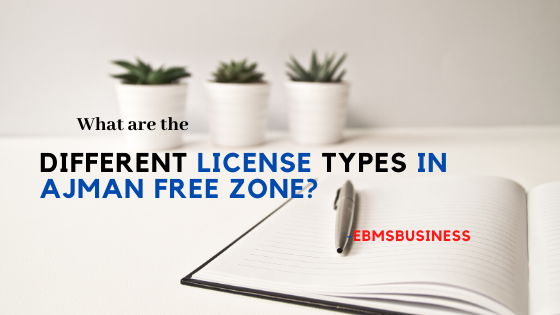 What are the different License types in Ajman Free Zone?