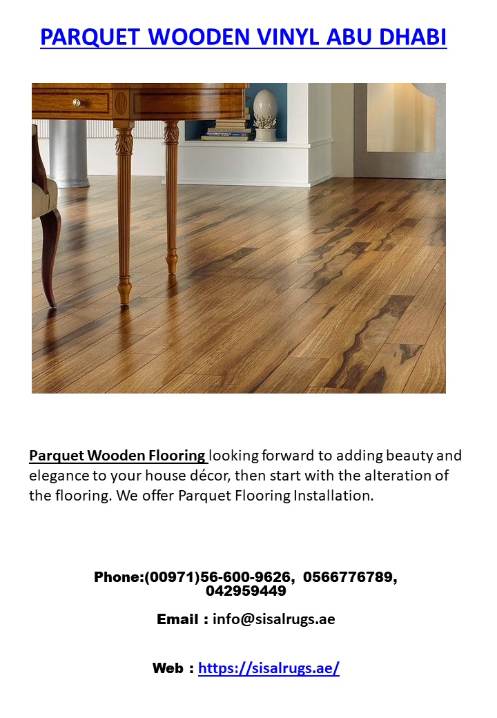 PARQUET WOODEN VINYL ABU DHABI