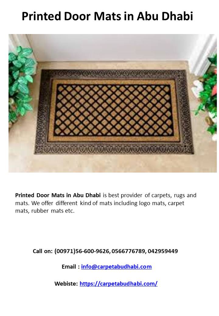 Printed Door Mats in Abu Dhabi
