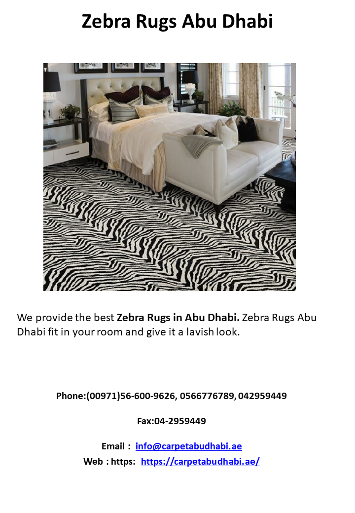 Zebra Rugs Abu Dhabi