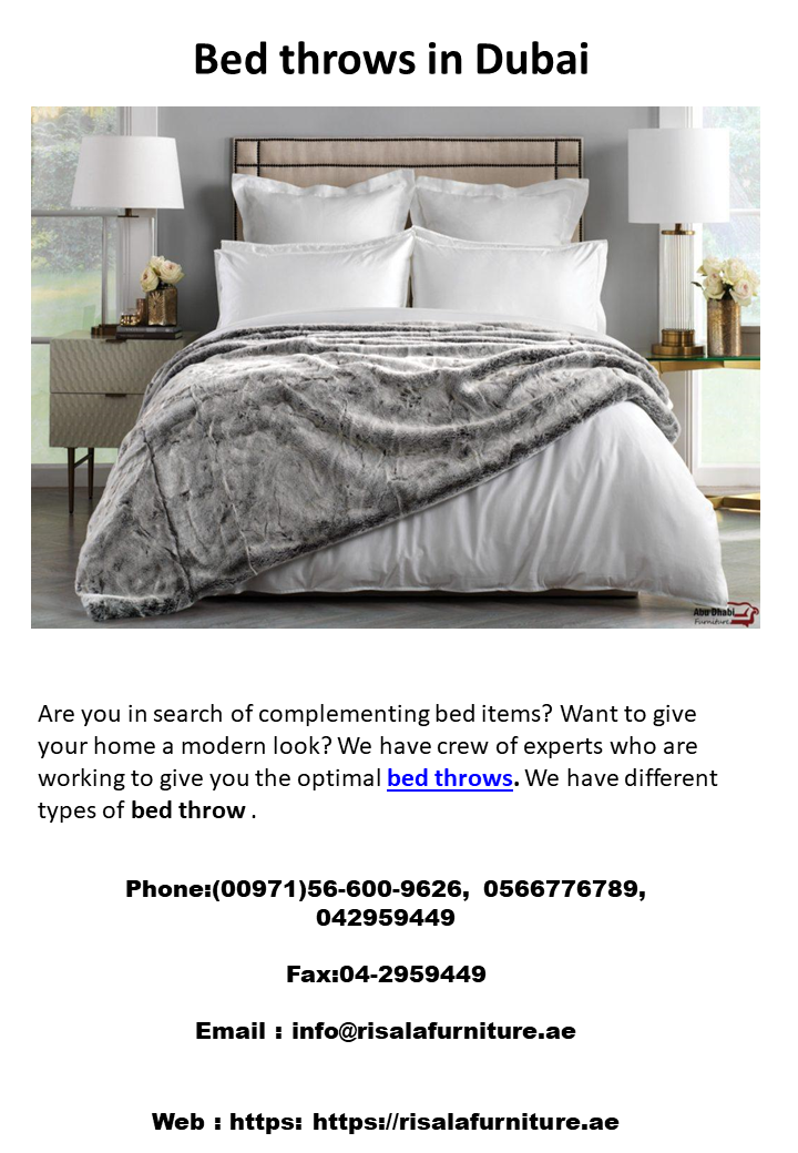 Bed throws in Dubai