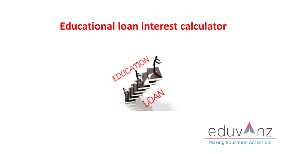 Eduvanz education loan interest calculator
