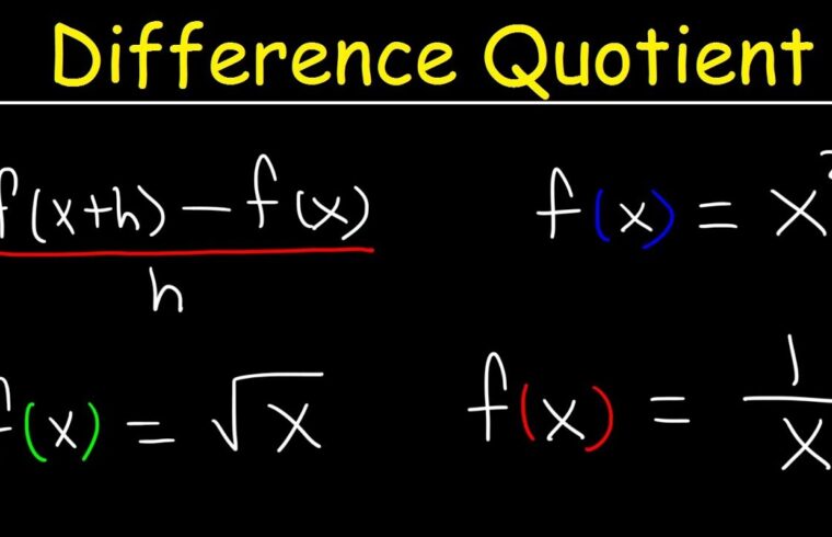 Tips for Difference Quotient Problems