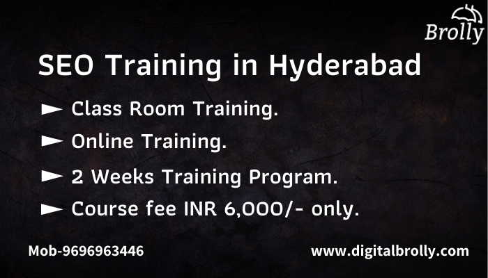 SEO Training in Hyderabad