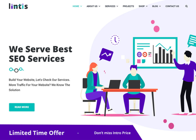 Lintis – SEO and Digital Agency WordPress Theme