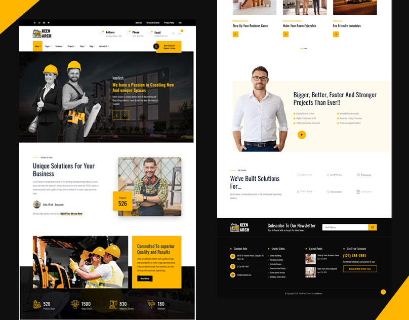 Keenarch - Building & Construction WordPress Theme