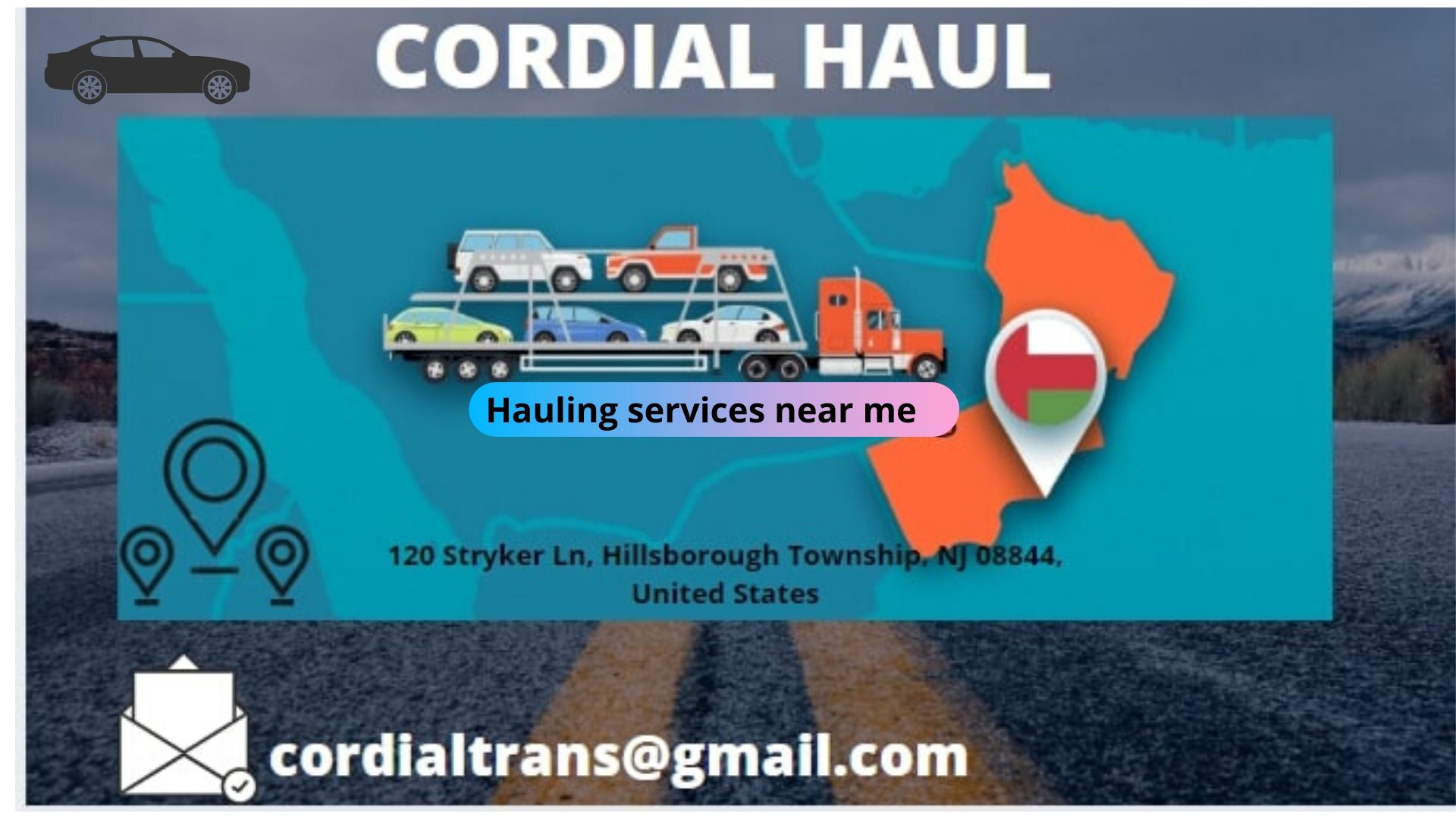 Interstate Car Transport service, New Jersey to Illinois