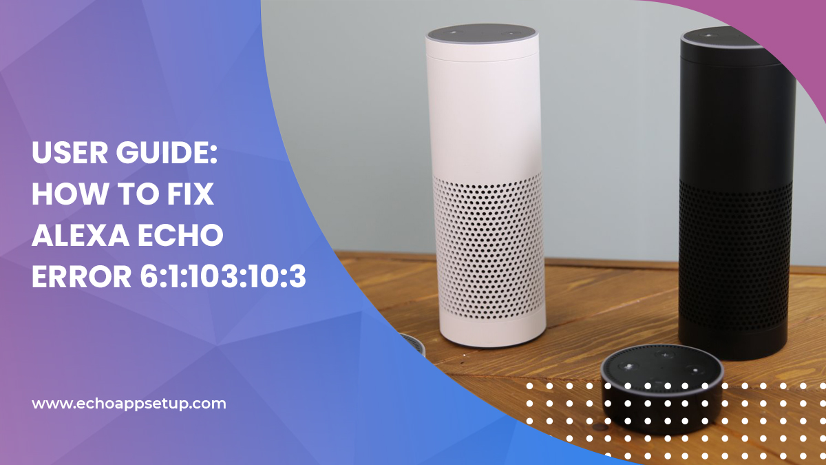 User Guide: How To Fix Alexa Echo Error 6:1:103:10:3