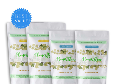 2 Month Organic Detox Tea Supply-Honestslim