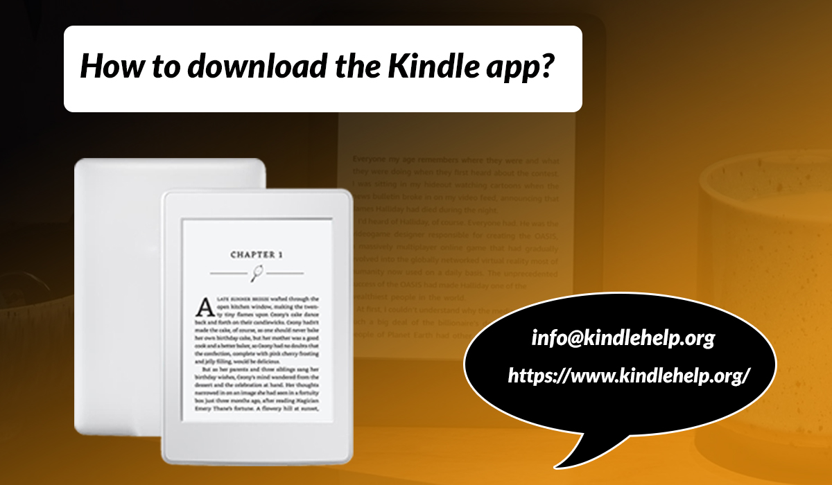 How to download the Kindle app?