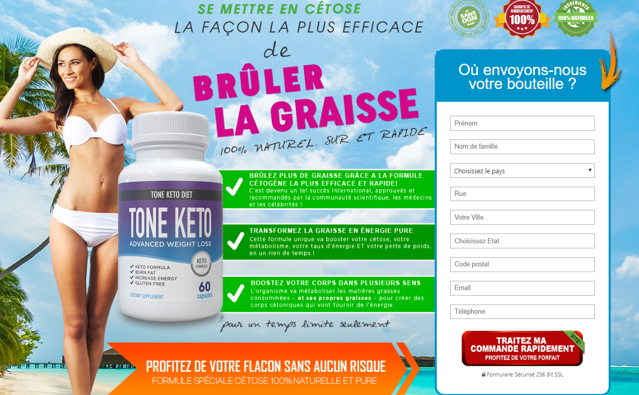 What are the ingredients in Tone Keto?