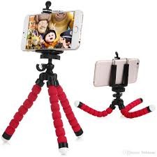 Flexible tripod for cell phone
