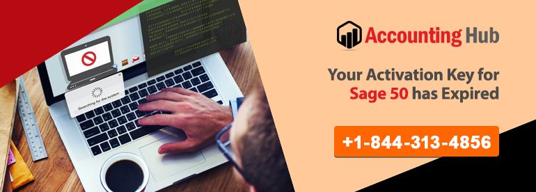 Your activation key for sage 50 has expired.