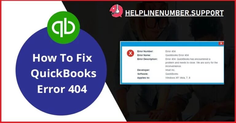 How to fix quickbooks error 404?