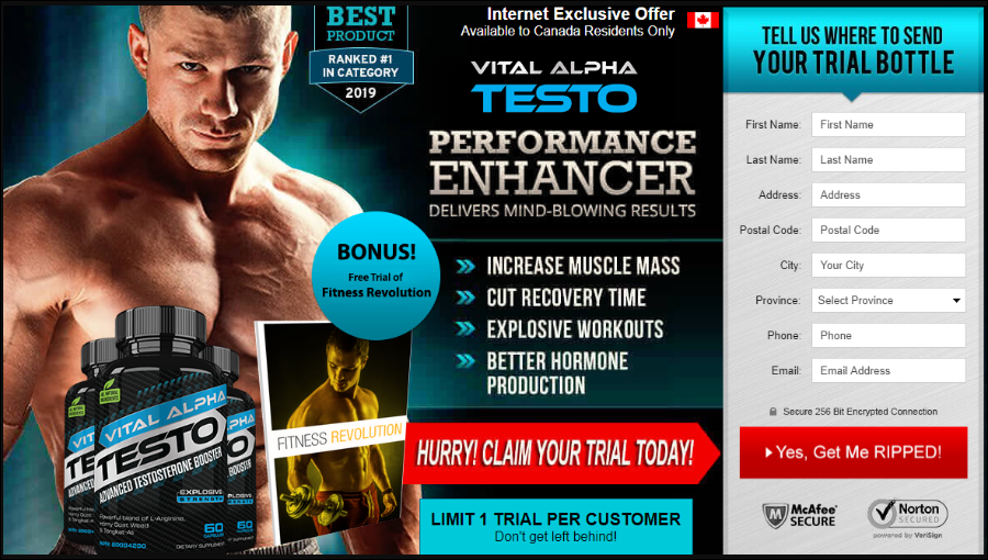 Vital Alpha Testo Canada Secrets Revealed