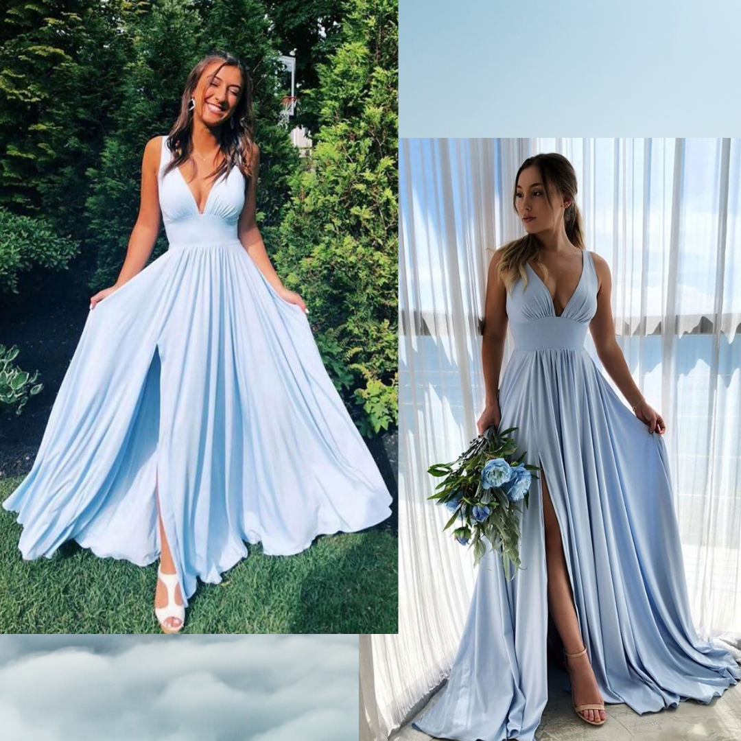 bridesmaid dresses cheap blue
