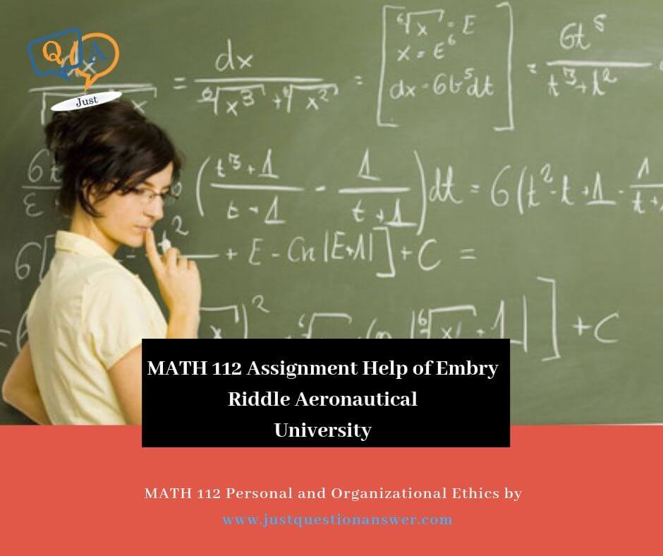 MATH 112 Assignment Help of Embry Riddle Aeronautical University