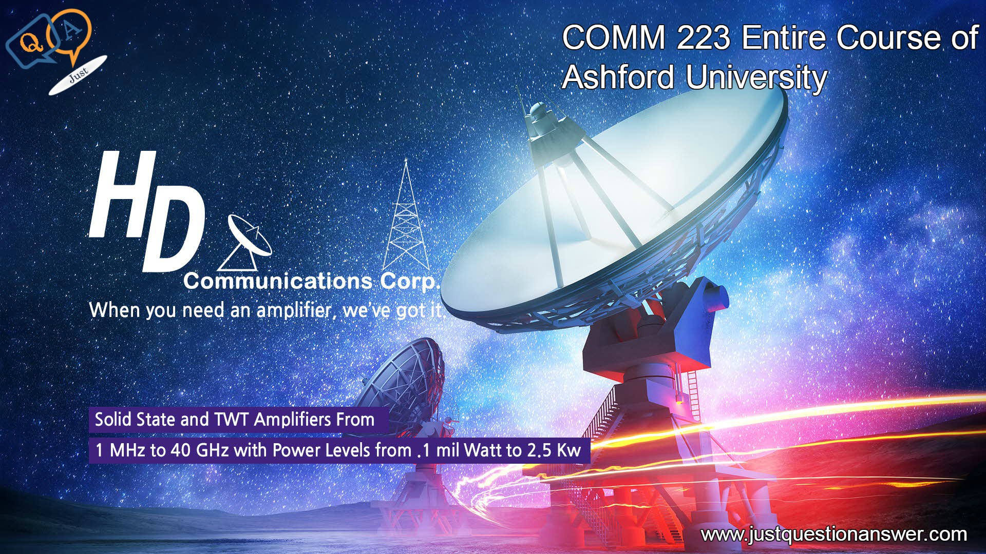 COMM 223 Entire Course of Ashford University| Just Question Answer