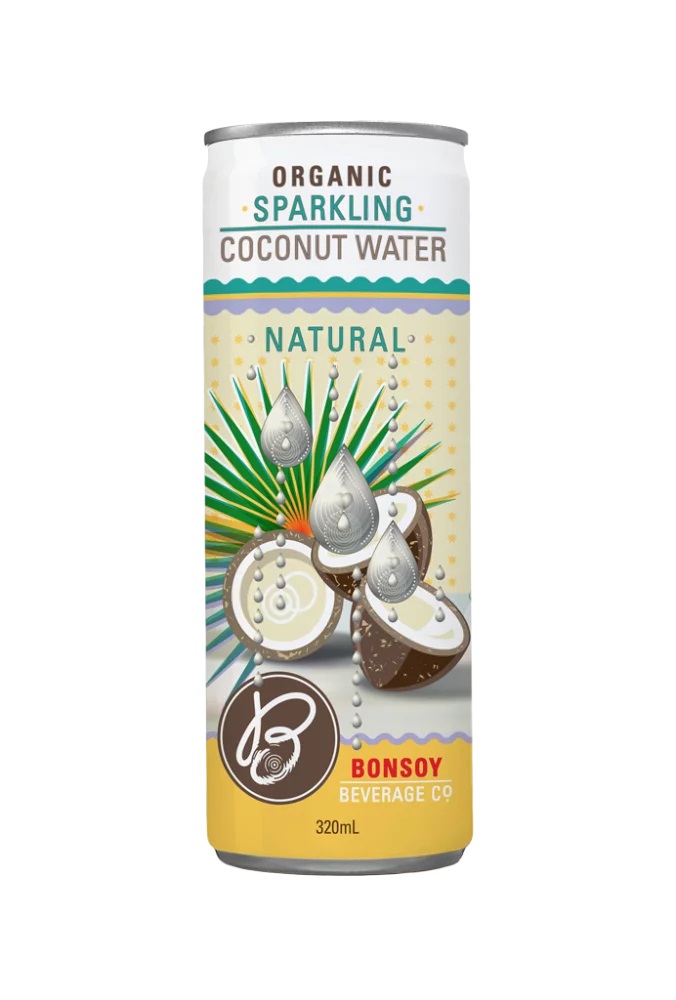 Sparkling Vegan and Organic Coconut Water