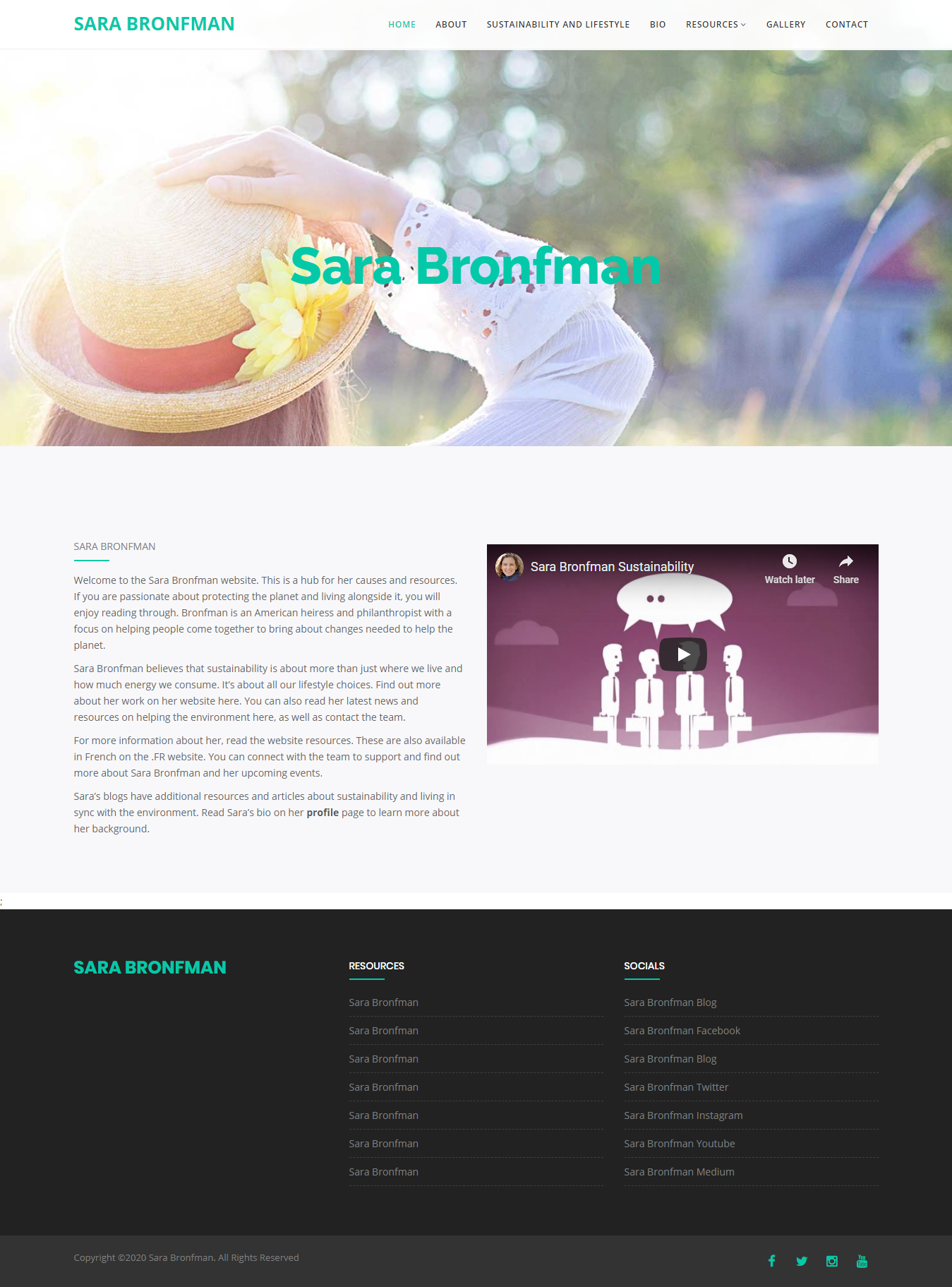 Sara Bronfman website