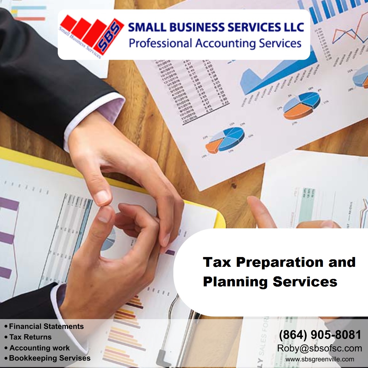 Tax Preparation and Planning Services Greenville, SC - SBSGreenville