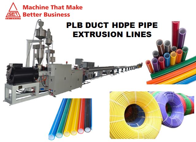 Best PLB Duct HDPE Pipe Extrusion Lines by Shree Sai Extrusion Technik Group