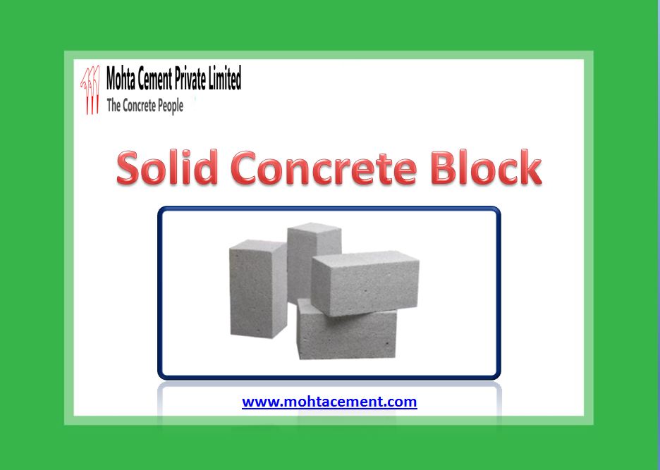Solid Concrete Block Manufacturer in Indore - Mohta Cement Pvt. Ltd.