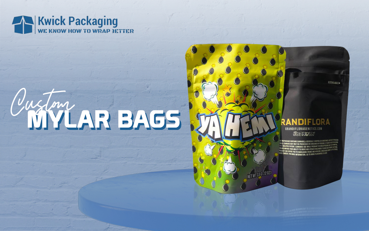 Custom Printed Mylar Bags Wholesale - Kwick Packaging