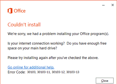 Error code 30103 solution-Live Assist Tech Support