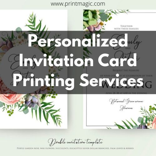Personalized Invitation Card Printing Services