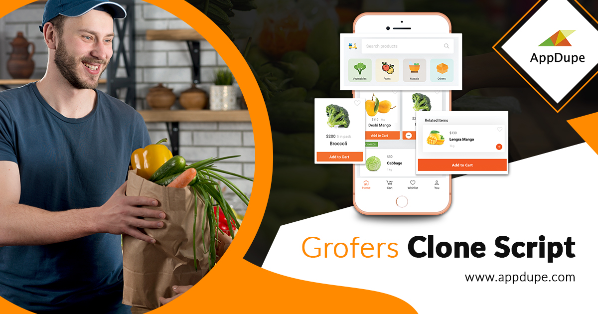 100% customizable Grofers clone script