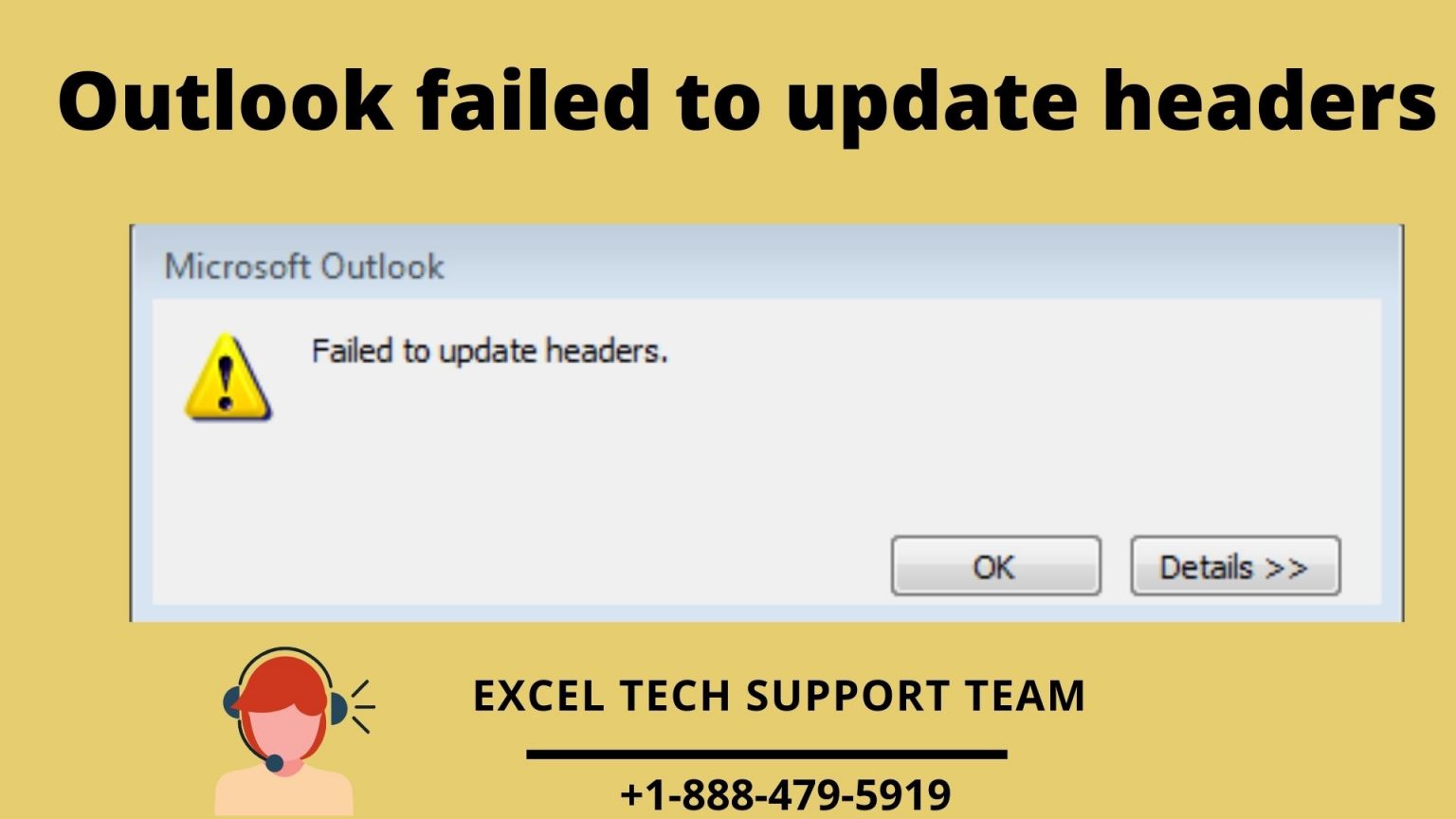 [Fixed] Outlook Failed To Update Headers Error