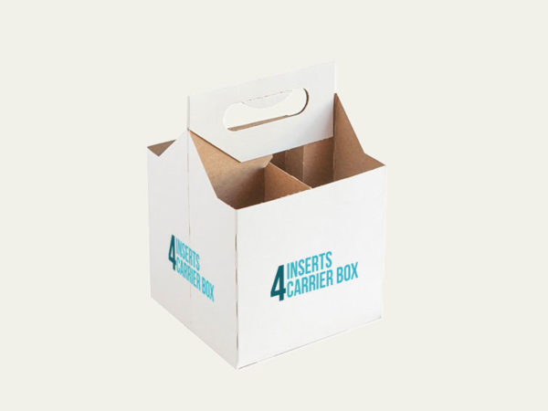 Custom 4 Inserts Carrier Packaging Boxes