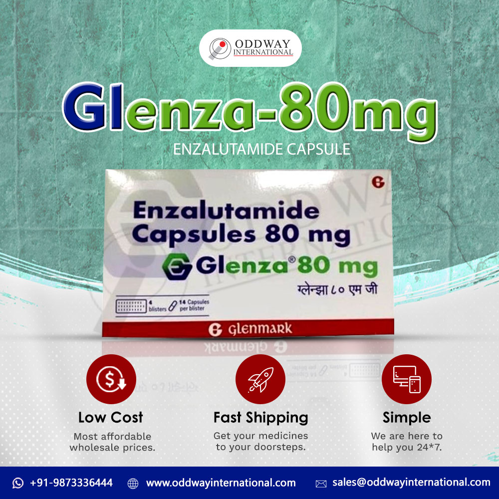 Buy Glenza 80mg - Enzalutamide Capsules Online