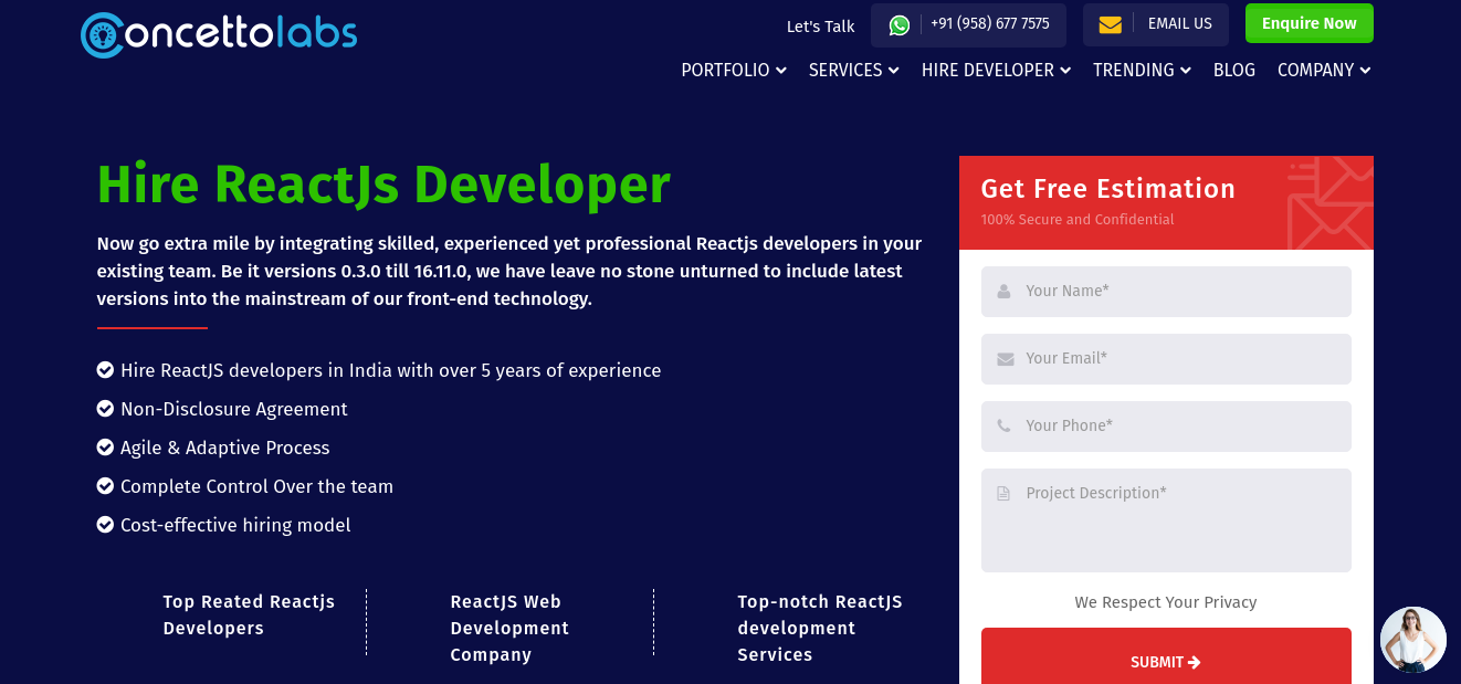 Hire Reactjs Developer | Freelance React Developer